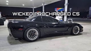 Procharged C5 Corvette STREET RACES Nitrous C6 Corvette + MORE!