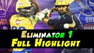 Full Highlights | Peshawar Zalmi Vs Quetta Gladiators | Eliminator 1 | 20 March | HBL PSL 2018|M1F1