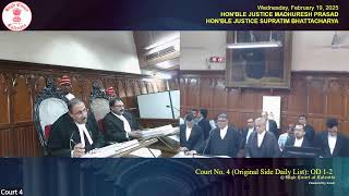 19 February 2025 | Court No. 4 | Live Streaming of the Court proceedings.