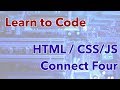 Learn to Code the game Connect Four in Javascript, HTML and CSS
