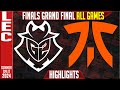 G2 vs FNC Highlights ALL GAMES | LEC Season Finals GRAND FINAL | G2 Esports vs Fnatic