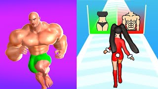 Muscle Rush | Build A Queen - Gameplay (iOS, Android)