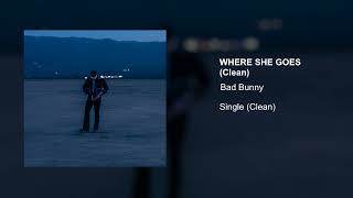 Bad Bunny - WHERE SHE GOES (Clean Version)