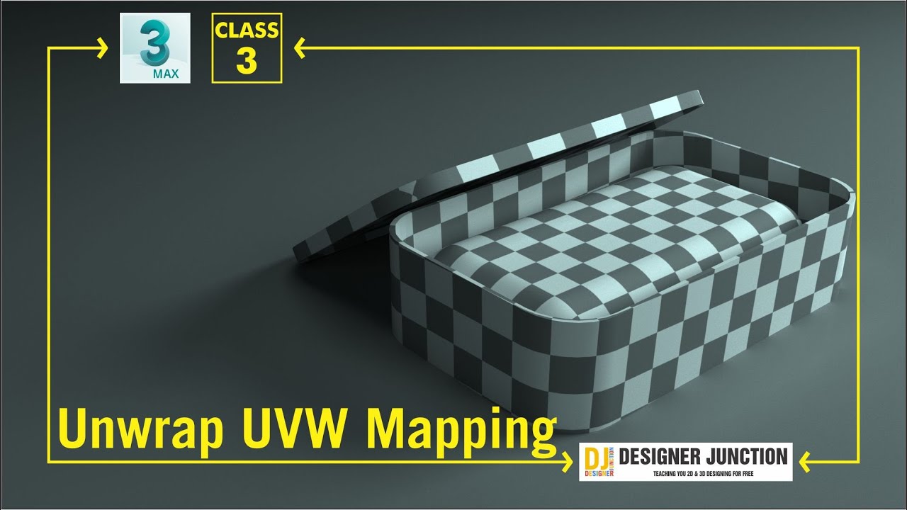 4 Simple Steps To Unwrap UVW In 3DS Max_Class -3_Hindi [Unwrap UVW ...