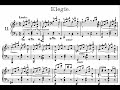 Miniaturen, Op. 172, No. 11: Elegie (Elegy) by Cornelius Gurlitt ---Sheet Music Score