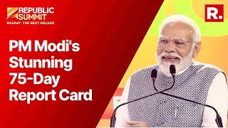 PM Modi's Stunning 75-Day Report Card For Bharat At Republic Summit | Watch