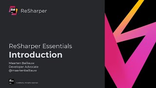 Introduction - ReSharper Essentials