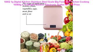 10KG 1g Digital Kitchen Stainless Steel Scale Big Food Diet Kitchen Co