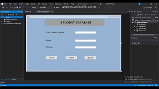 VB.NET INSERT UPDATE DELETE Command Using SQL SERVER 2020.Using Visual Studio 2019