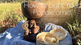 How to light the Popoxcomitl| Sahumador| Sahumerio| How to burn Copal