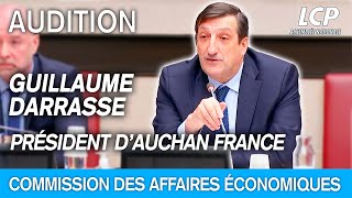 Guillaume Darrasse , président d’Auchan France, est auditionné sur la situation de l’entreprise