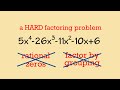 How to factor a hard 4th degree polynomial (no rational zero, can't do it by grouping)