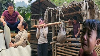 Thanks to my ex-husband for helping me build a pigsty and move the pigs into the new house.