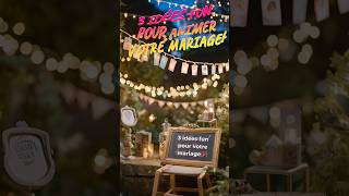 3 Animations Fun et Économiques pour un Mariage Mémorable #mariage #wedding #diy