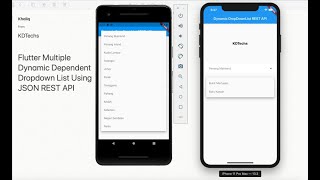 Flutter Multiple Dynamic Dependent Dropdown List Using JSON REST API