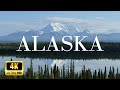 FLYING OVER ALASKA (4K UHD) - Relaxing Music Along With Beautiful Nature Scenery