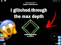 Getting the max depth in Treasure Hunt Simulator (8,336 depth) falling through the bottom?!? #roblox