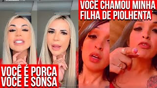 DEOLANE E MÃE DA FILHA DO MC KEVIN TROCAM RECADOS