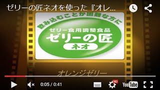 ゼリーの匠ネオを使った『オレンジゼリー』の作り方　特食動画（介護食）