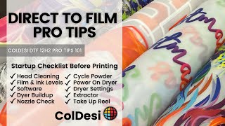 Direct to Film Pro Tips: Quick Startup Checklist Before Printing