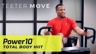10 Min Total Body HIIT Workout | Power10 Elliptical Rower | Teeter Move