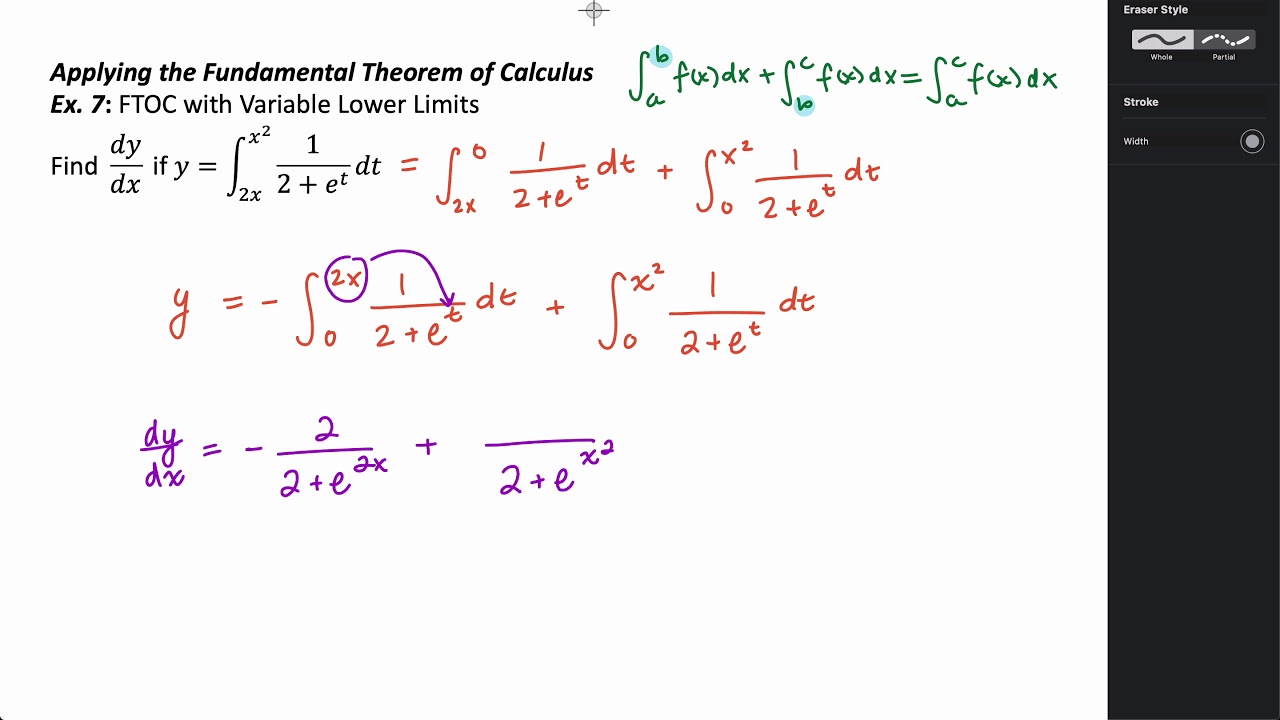 The Fundamental Theorem Of Calculus - Part 2 - YouTube