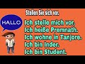 how to introduce in german part 3