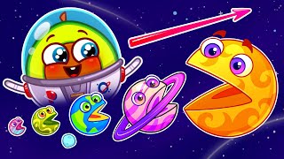 Oh No! 🪐 Hungry Planets 🪐 Planets Size for baby 🚀 || Solar System for Kids by Pit & Penny Stories🥑✨