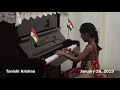 tanishi krishna age 6y piano vande mataram jana gana mana 2019 taiwan