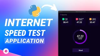 How to Create Internet Speedtest App Using Python | Python Tkinter Project