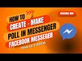 How To Create Poll In Messenger | Use Poll Option On Facebook Messenger App