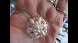 Most Viewed 1.7 Million Views - Shabby Chic Pearl Beaded Flower - jennings644