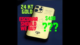 ESCOBAR iphone 11 pro 24 KT GOLD $499/4k video