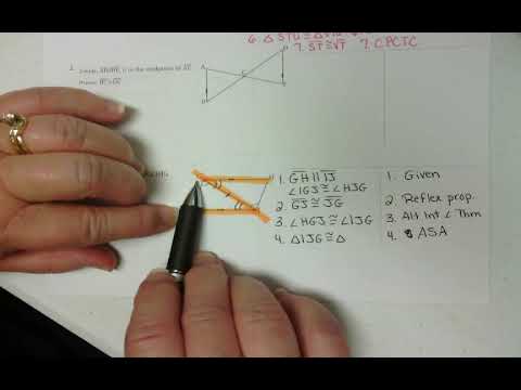 Geometry - Triangles - Proofs With CPCTC - YouTube