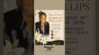 Marion Phillips | Funeral Service Announcement #obituariessvg