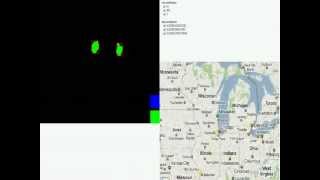 Kinect Google Map Mashup
