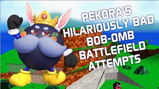 Usada Pekora's hilariously pathetic attempt(s) at beating king bob-omb in Super Mario 64