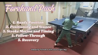 How to Play the Forehand Push: Table Tennis Multiball Tutorial