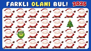 Farklı Olanı Bul - Yılbaşı Özel 🎅✨  28 Harika Bulmaca Sizi Bekliyor ⭐🎄⭐Güzel Bir Sene Dileklerimle 💯