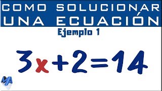 Cómo solucionar una ecuación entera de primer grado | Ejemplo 1