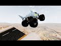 Epic High Speed Monster Truck Jumps Crashes #22 BeamNG Drive