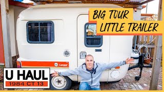 UHaul CT-13 Fiberglass Travel Trailer | Tiny Vintage Trailer Tour