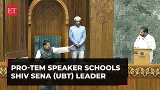 Pro-tem Speaker schools SS(UBT) leader Nagesh Bapurao, asks to retake oath after initial flub