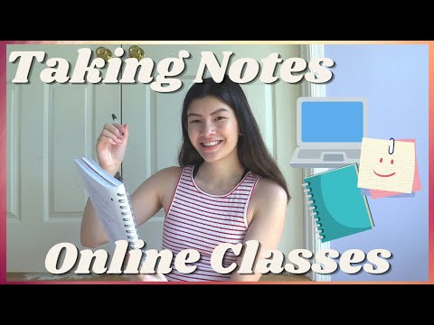 How I take NOTES in college and online classes [from a student directly in online class]