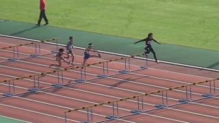 2016.11.06 福岡県小学生秋季陸上競技大会 6年生男子80ｍH決勝