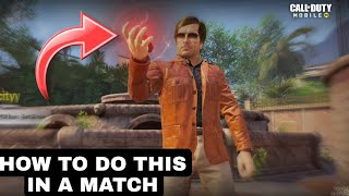 How To Use The Red Lightning ⚡ Emote In MVP cutscene Call Of Duty Mobile COD MOBILE