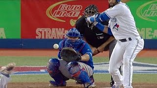 CHC@TOR: Bautista clears the bases with double in 7th