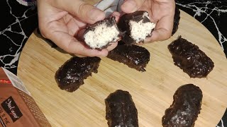 4 INGREDIENTS BOUNTY CHOCOLATE BAR RECIPE /COCONUT FILLED CHOCOLATE RECIPE/ BOUNTY CHOCOLATE RECIPE