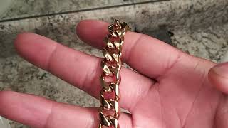 18K GOLD PLATED CUBAN LINK CHAIN/BRACELET  **6 MONTH UPDATE!!**