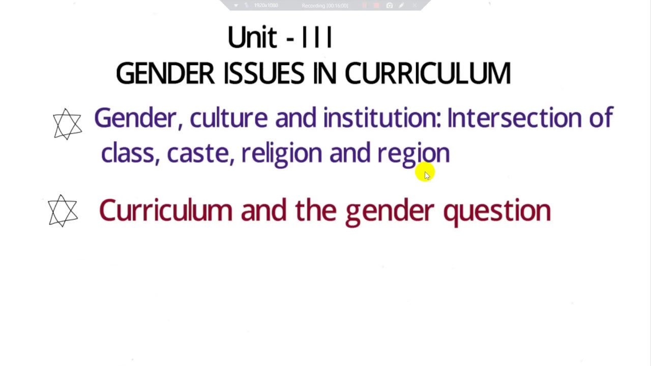 Course - 6 Gender, School & Society Syllabus Overview In Hindi And ...